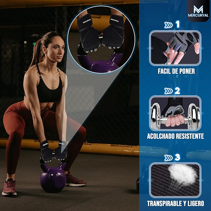 GUANTES GYM MERCURYAL