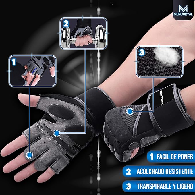 GUANTES GYM MERCURYAL